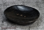 Preview: Hexenshop Dark Phönix Klassische ovale Seifenschale aus schwarzem-grauem Marmor